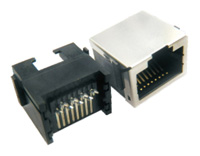 RJ45JACK刺破式，网络插座半包卡线式(RJ451.0刺破式两件式)