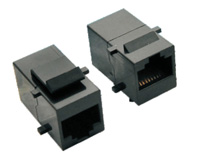 TM-IN LINE COUPLER WITH HOOK 8P8C