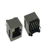 RJ45JACK|8P8C屏蔽180度网络插座带边(TM-52T8811EB-10)