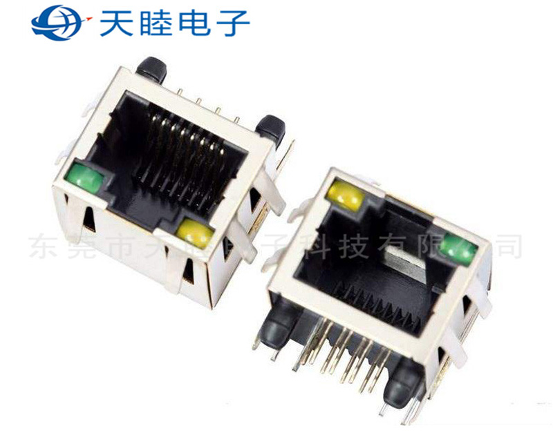 RJ45连接器带灯高清图片