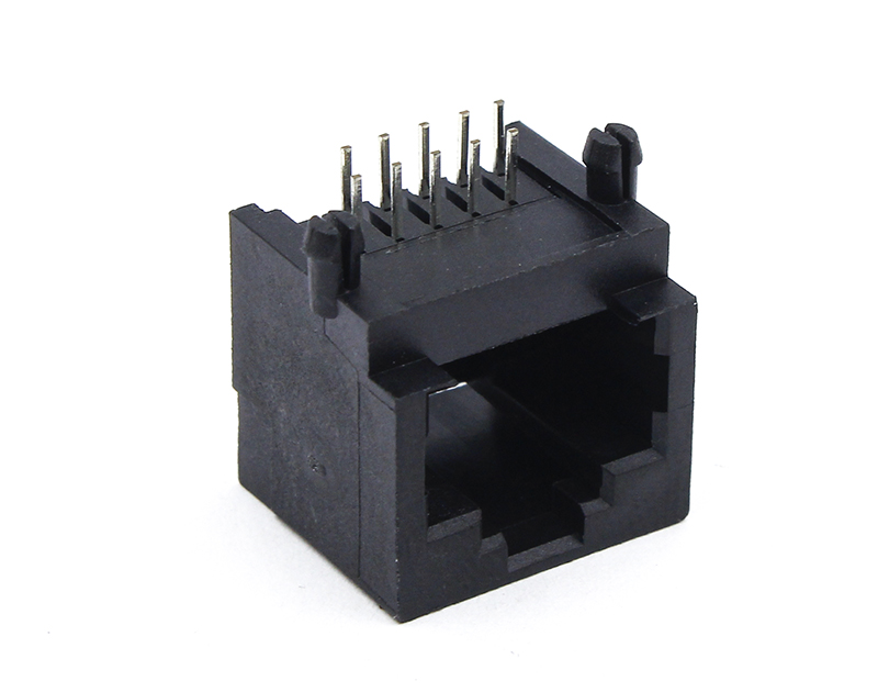 90度窗口带阶梯全塑RJ45连接器