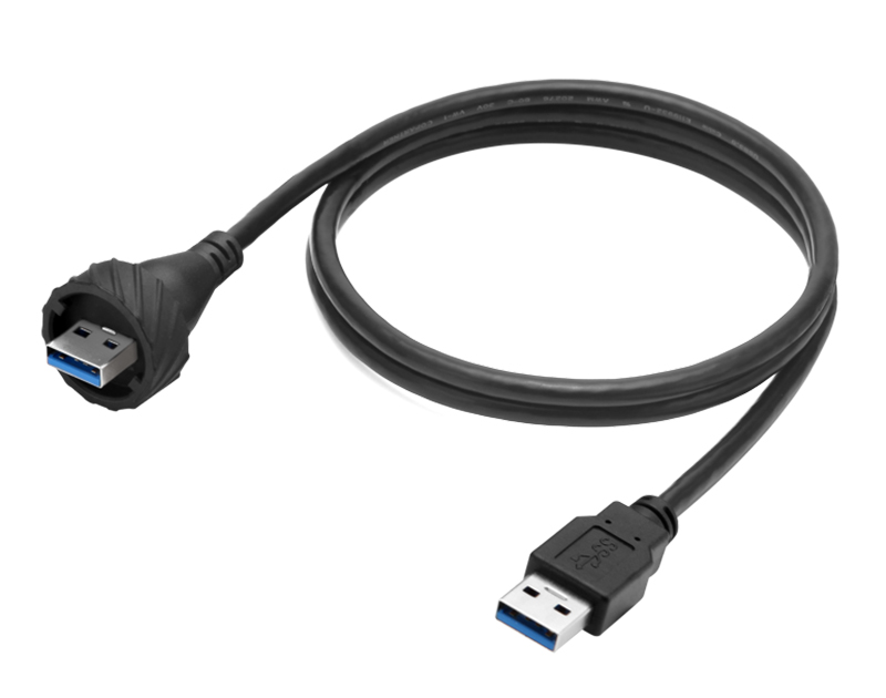 USB 3.0 公转公数据线传输线防水厂家直销
